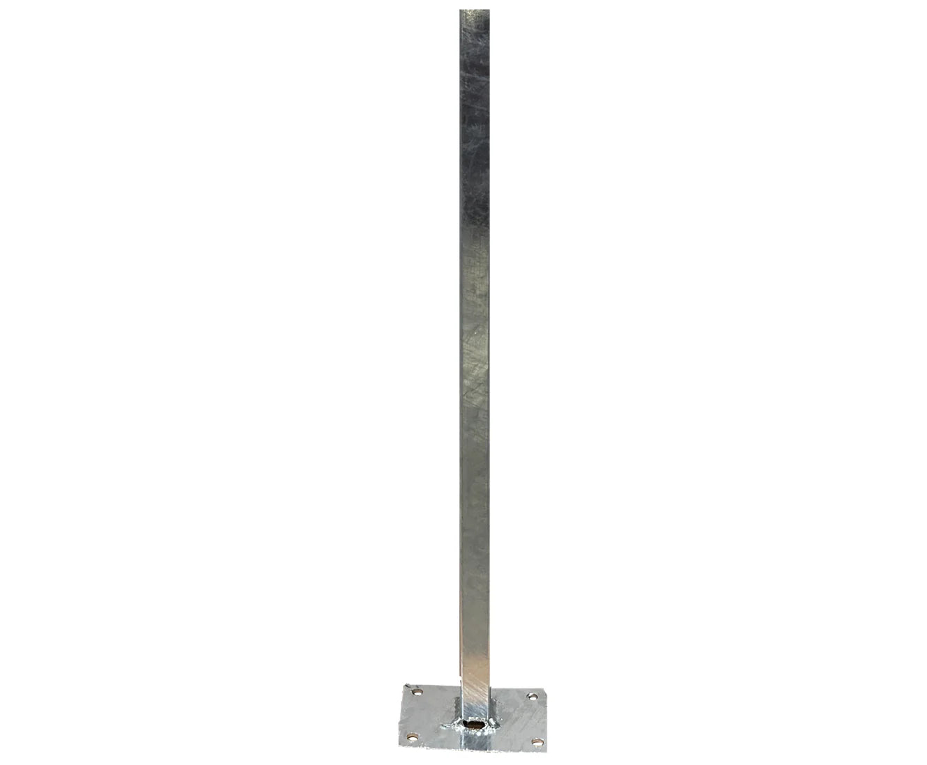 Pfostenschuh / Dübelplatte / Ankerplatte 63 cm – Stabile Stangenbasis passend für unsere Zaunpfosten
