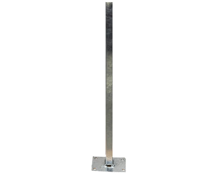 Pfostenschuh / Dübelplatte / Ankerplatte 63 cm – Stabile Stangenbasis passend für unsere Zaunpfosten